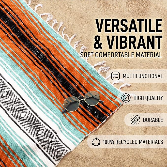 Hydration Nation Authentic Extra Large Mexican Blanket - Image 2