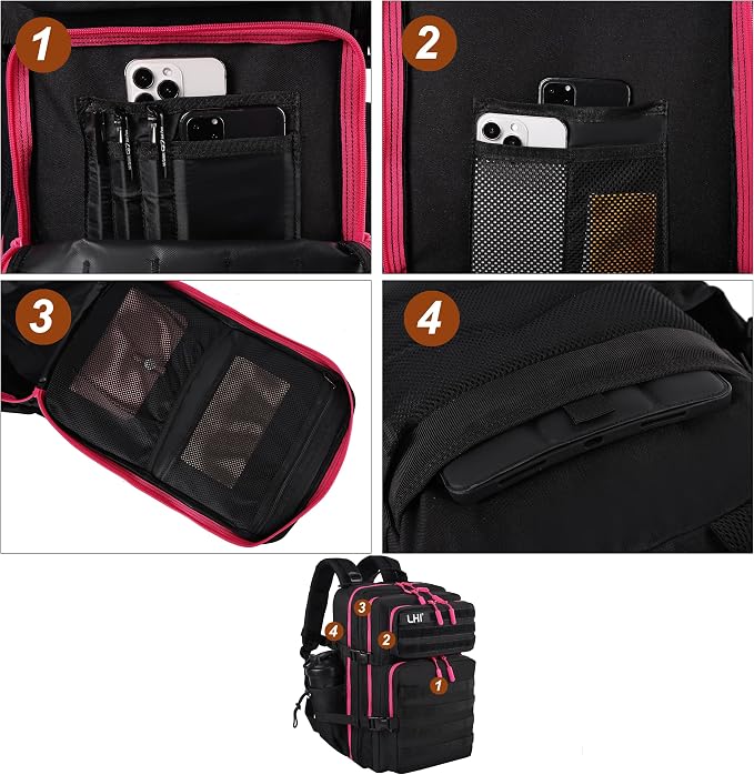 LHI Military Tactical Backpack for Men and Women 45L Army 3 Days Assault Pack - Image 6