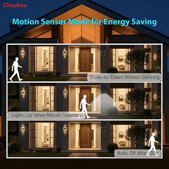 2 Pack Solar Motion Lights Outdoor, Solar Spotlights - Image 3
