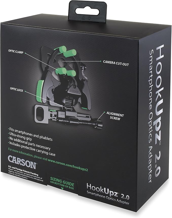 Carson HookUpz 2.0 Universal Smartphone Optics Digiscoping Adapter - Image 10
