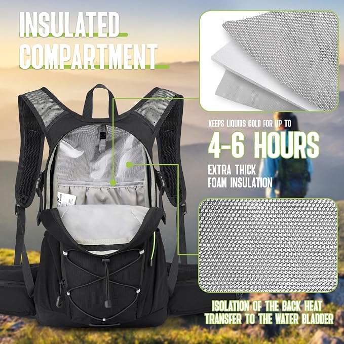 N NEVO RHINO Hydration Backpack, 18L Multipurpose Hiking Backpack - Image 3