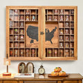 Large Map Shot Glass Display Case 60 Slots by WelcometoTristcily