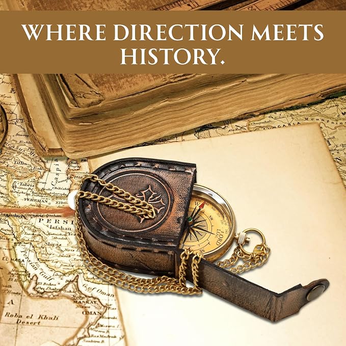 Handmade Brass Antique Compass - Image 8