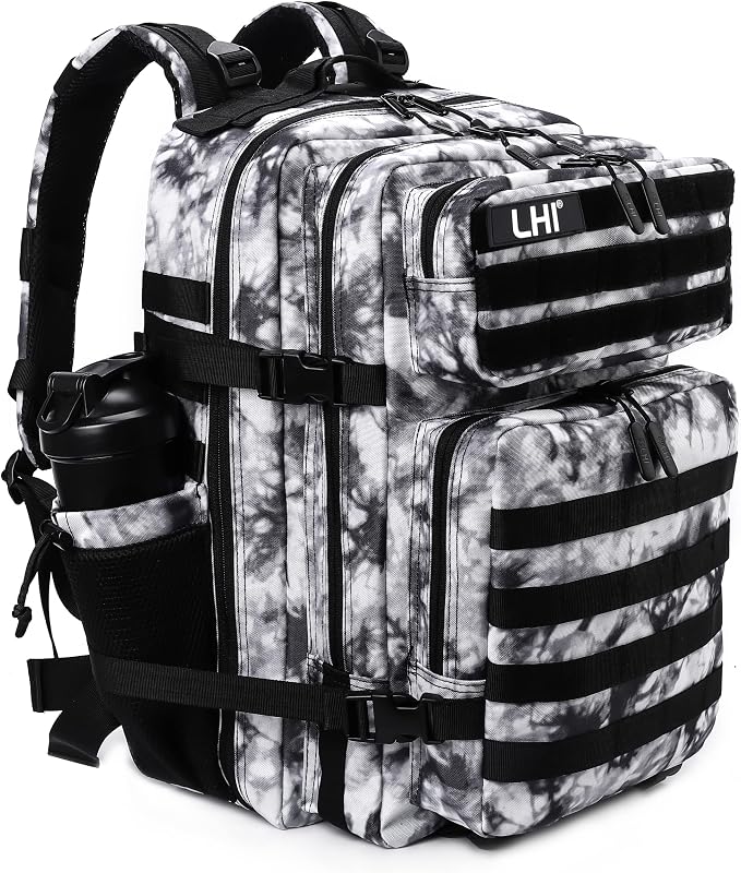 LHI Military Tactical Backpack for Men Molle Daypack 45L Army 3 Days Assault by LHI