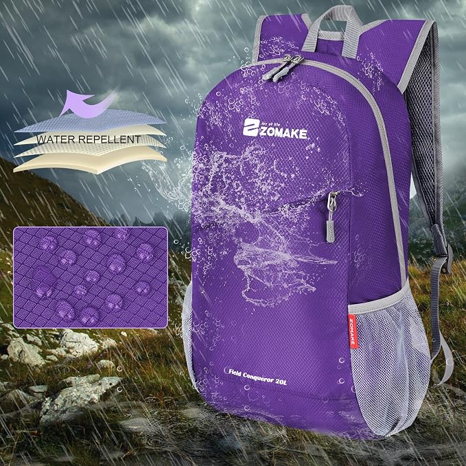 ZOMAKE Lightweight Packable Backpack 20L, Foldable Backpacks Small Daypack - Image 5