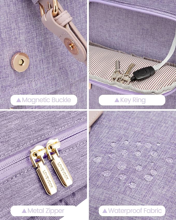 LOVEVOOK Laptop Backpack Purse for Women Fashion Vintage Computer Backpack 15.6 - Image 4