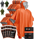 PREPARED4X Emergency Mylar Poncho – Survival Rain Poncho by PREPARED4x
