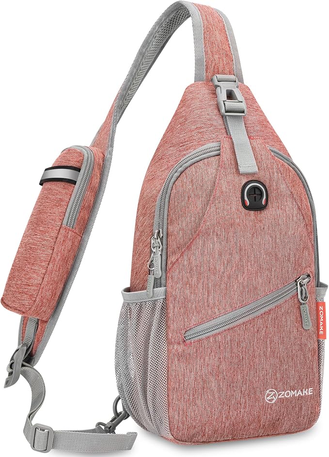 ZOMAKE Sling Bag, Small Crossbody Sling Backpack, Water Resistant Shoulder - Image 3