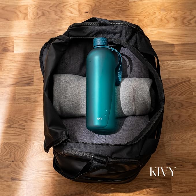 KIVY Large Water Bottle 50oz Fits Backpack & Cupholder - Image 2