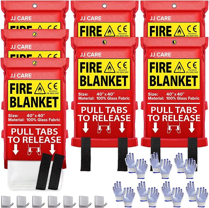 JJ CARE Fire Blanket – 7 Packs by JJCARE