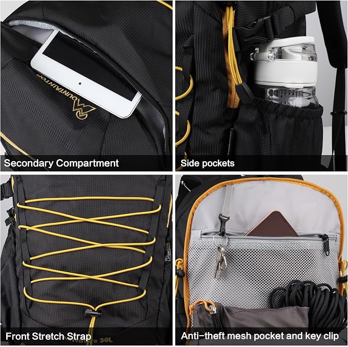 MOUNTAINTOP Hiking Backpack, 30L Camping Backpack, Men Women Hiking Daypack - Image 5