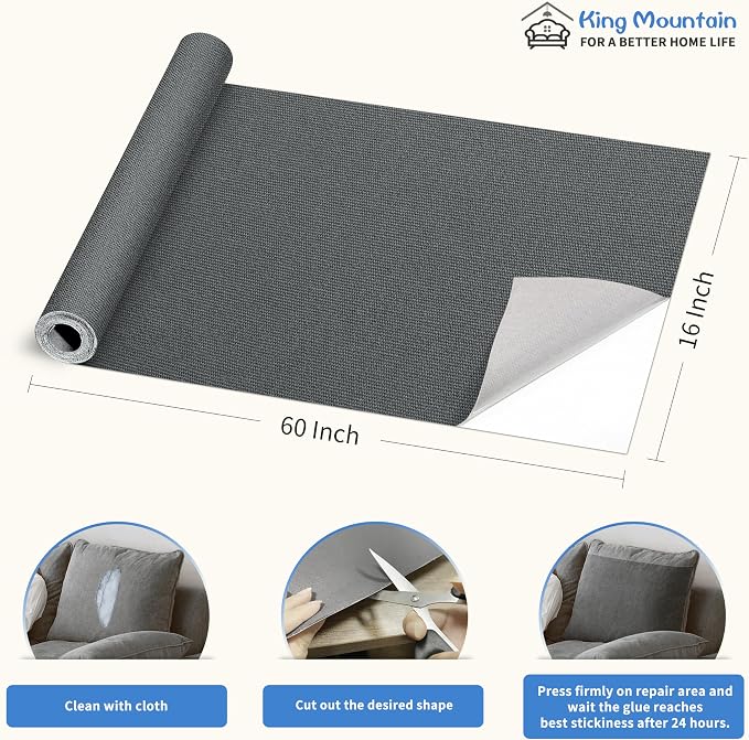 KING MOUNTAIN Canvas Repair Patch 16×60 Inch Self-Adhesive Waterproof Fabric - Image 4