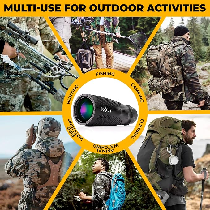 Koly BAK-4 Prism 10X25 Monocular Telescope, Compact Weather Resistant Scope - Image 5