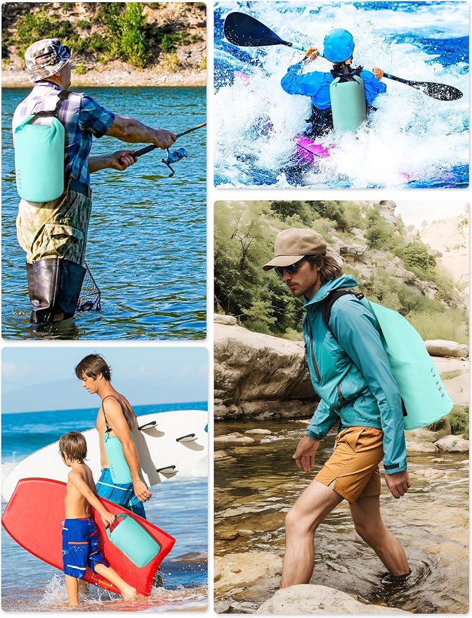 HEETA Waterproof Dry Bag for Women Men, 5L/10L/20L/30L/40L Roll Top Lightweight - Image 5