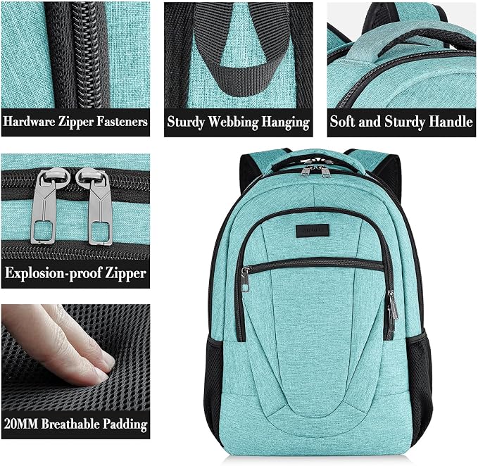 BIKROD Teal Backpack for Women and Men, Extra Large School Backpacks for Teens - Image 3