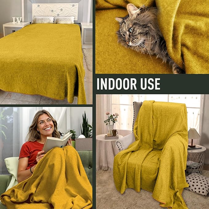 Large Military Wool Blanket - Image 3