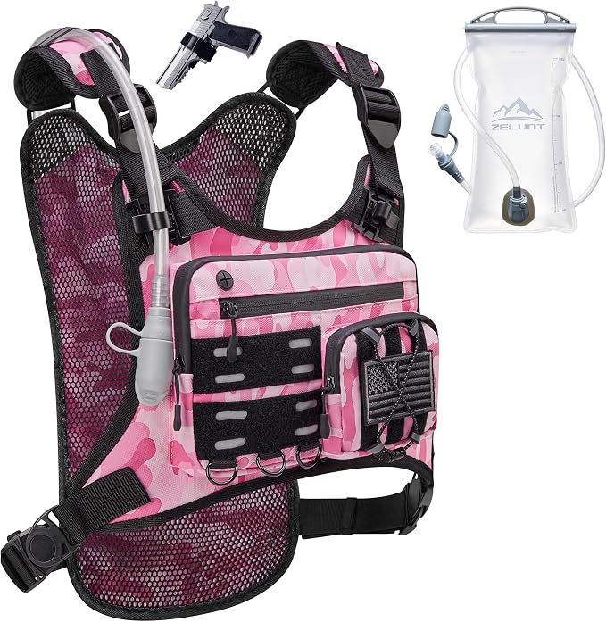 Zelvot Running Vest with 2L Water Bladder, Hydration Backpack, U.S. Original by Zelvot