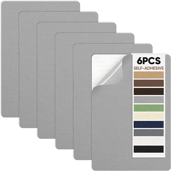 Canvas Patch 5.5 x 8 Inches 6Pcs Self-Adhesive Waterproof Canvas Patch Kit by Unknown