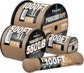 Paracord Rope 550 lb - 200ft 5/32" Parachute Cord 4MM 7-Strand para Cord - by Triberion