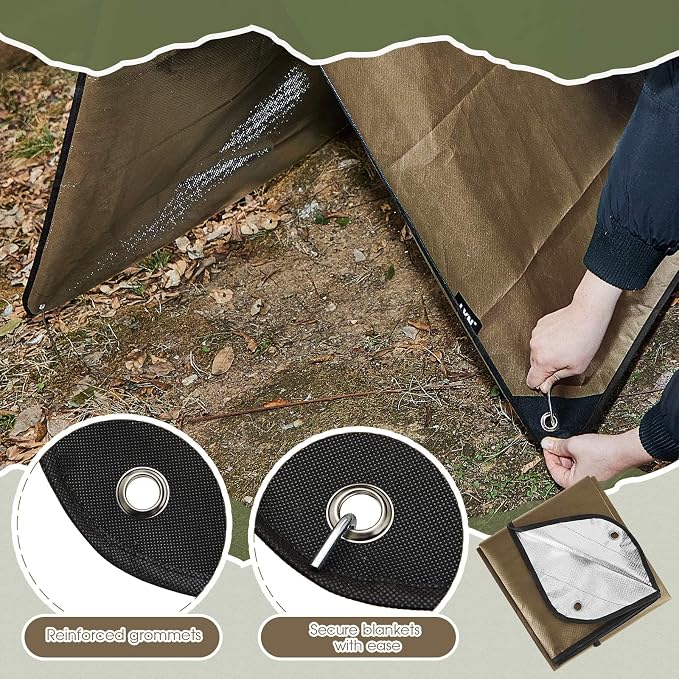 Kingdder 2 Pcs Heavy Duty Emergency Blankets - Image 4