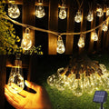 Solar Outdoor String Lights, 20Ft Vintage Rope Hemp Solar Patio Lights by Jnaurb
