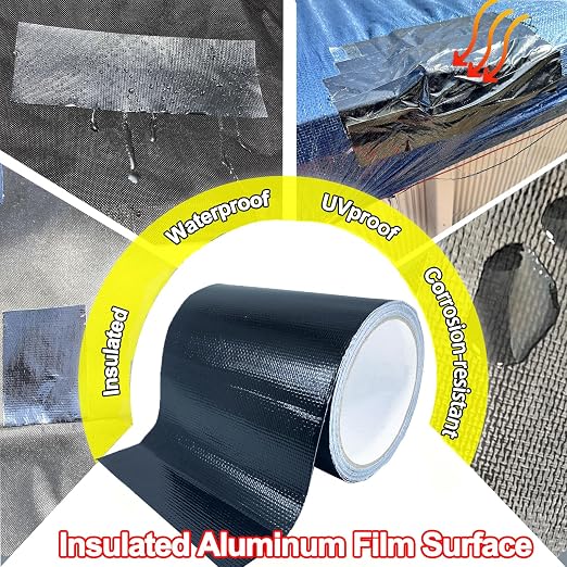 Waterproof Repair Tape for Awning, 5IN x 20FT Outdoor Canvas Tarp Repair Tape - Image 2