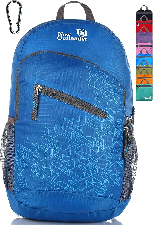 Outlander Packable Handy Lightweight Travel Hiking Backpack Daypack-Dark Blue-L by Outlander