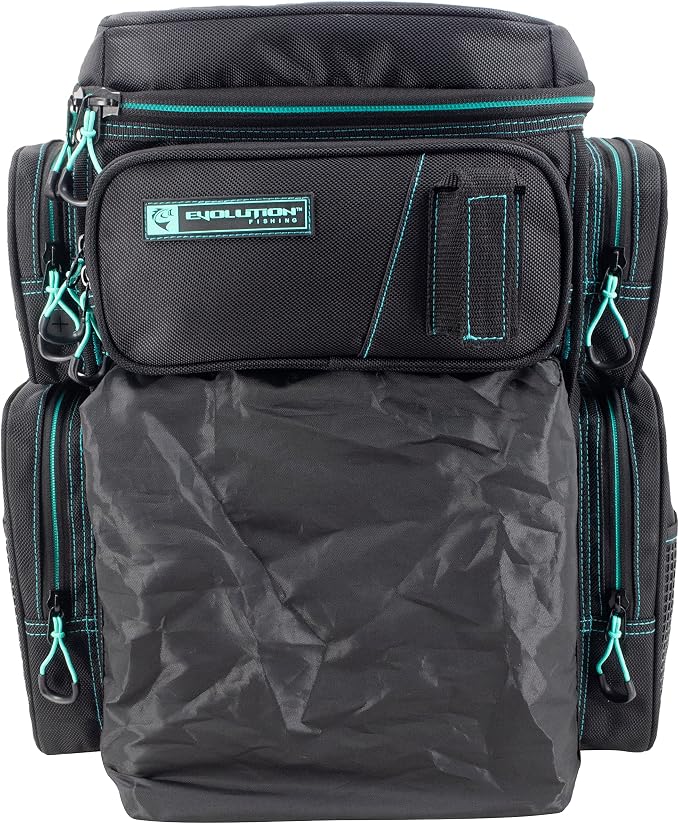 Evolution Fishing Drift Series Tackle Backpack, Outdoor Rucksack w/ 6 Fishing - Image 8
