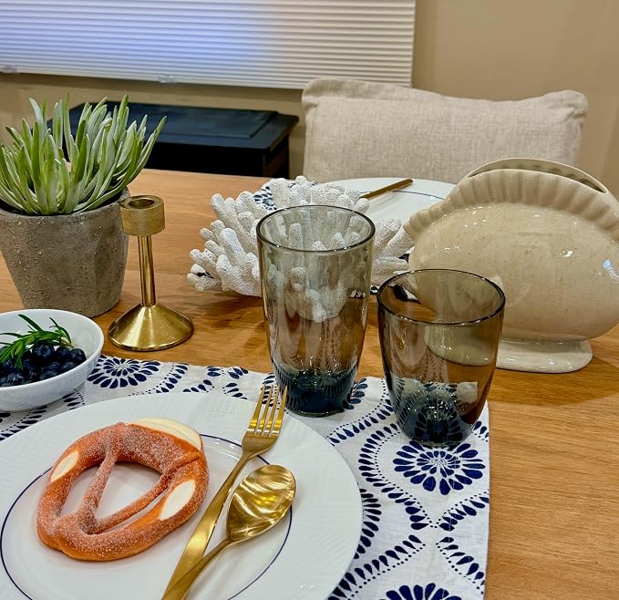 KLIFA- ETON- 15.2 & 20.8 ounce, Acrylic Tumbler & Highball Drinking Glasses Set - Image 2