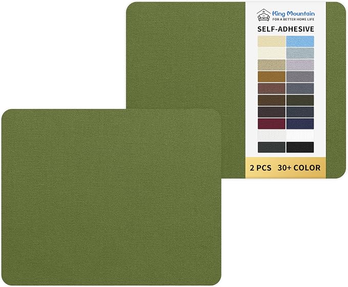 KING MOUNTAIN Canvas Repair Patch 9 x11 Inch 2 Pcs Self-Adhesive Waterproof by ForABetterHomeLife