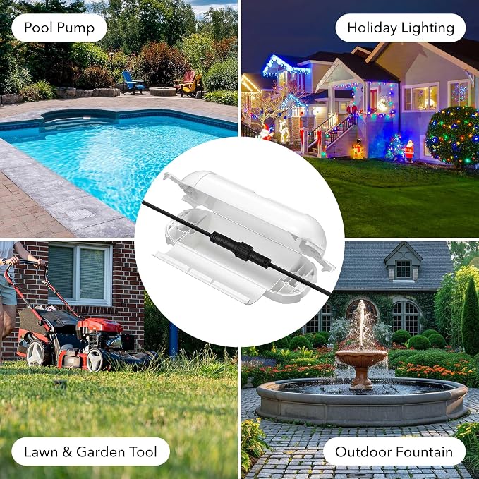 Outdoor Extension Cord Safety Cover, BN-LINK Outdoor Plug Protector Waterproof - Image 8