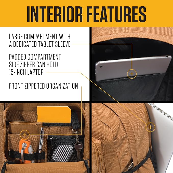 Carhartt 28L Dual-Compartment Backpack, Durable Pack - Image 3