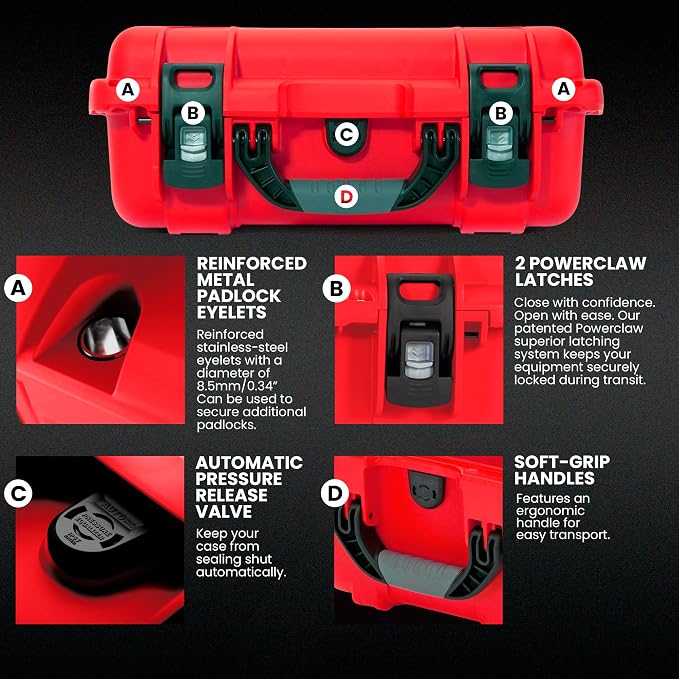 NANUK 920 Waterproof First Aid Box Empty – Durable, Medical First Aid Organizer - Image 4