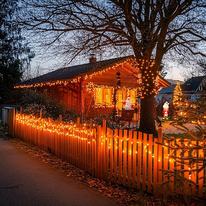 JMEXSUSS 150 LED Orange Halloween Lights Indoor Outdoor, Connectable Christmas - Image 5