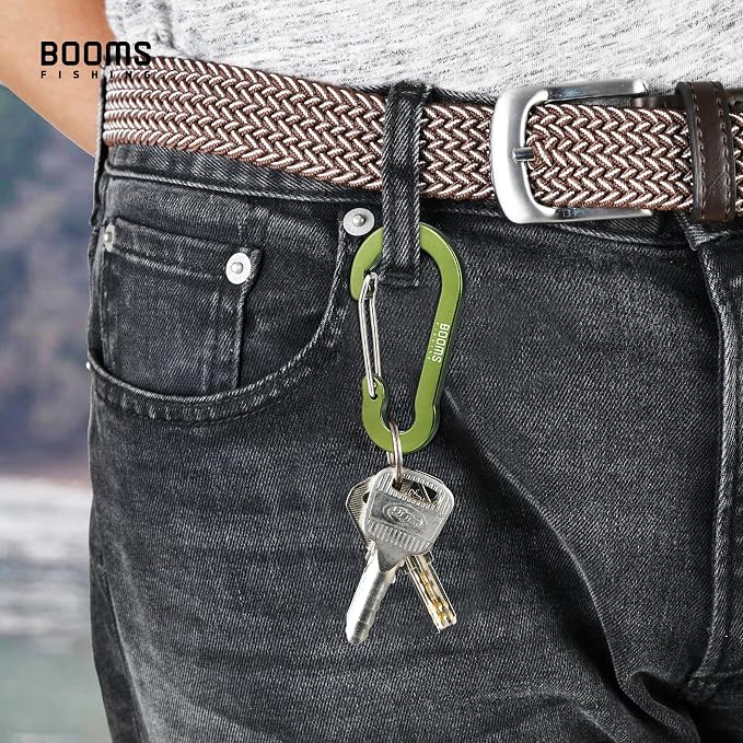 Booms Fishing CC5 Multi-Use Carabiner Clips, 10 Pack 2.7" Small Caribeener Clips - Image 3