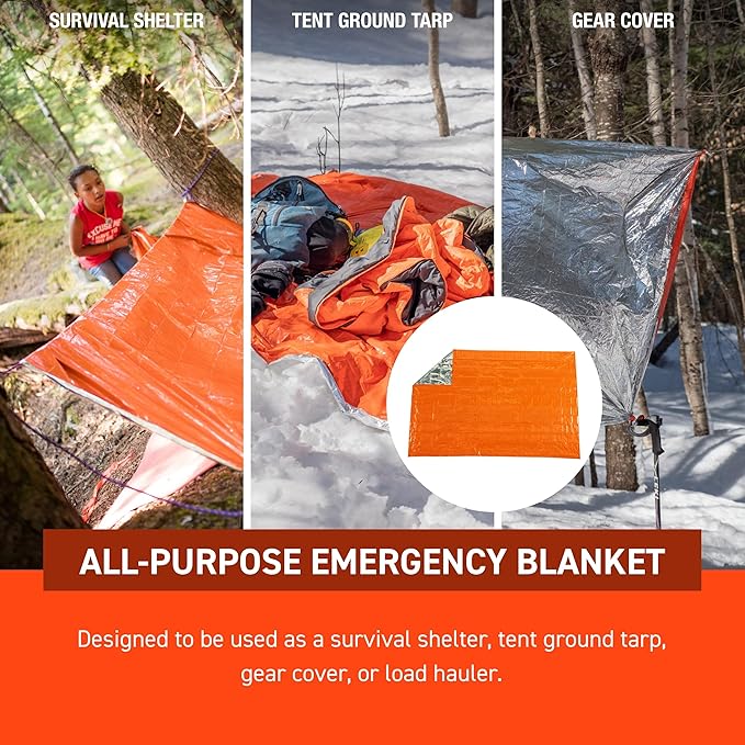Survive Outdoors Longer 90% Heat Reflective Emergency Blanket - Image 6