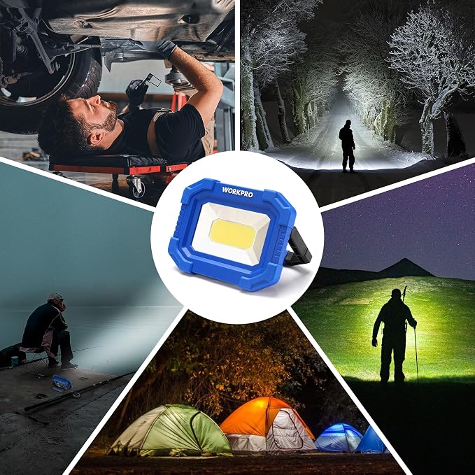 WORKPRO LED Work Light, Rechargeable Magnetic Work Lights - Image 8