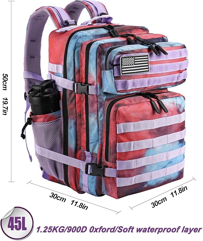 LHI Military Tactical Backpack for Men and Women 45L Army 3 Days Assault Pack - Image 2