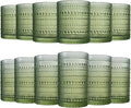 Khen Hobnail Beaded Highball Drinking Tumbler Glasses | Set of 12 | Color by Khen
