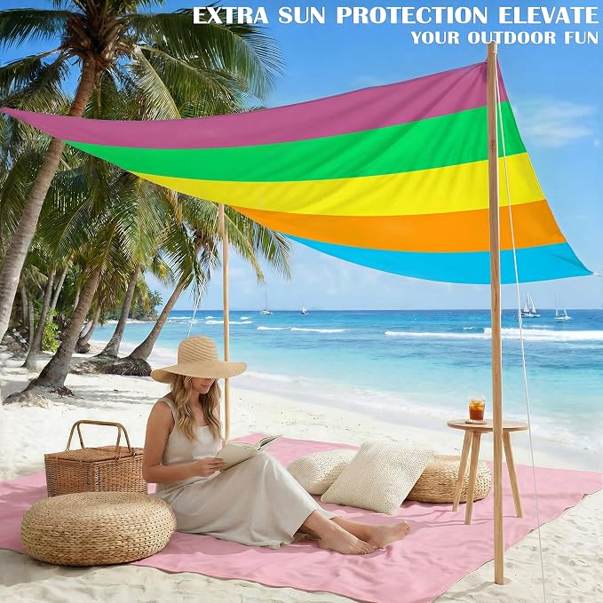 Famstar Beach Blanket Oversized Extra Large 78" X 81", Waterproof Sandproof - Image 3