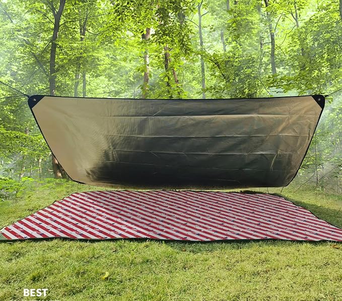 Heavy Duty Survival Blanket -Multifunctional Reflective Tarp Thermal Blanket - Image 5