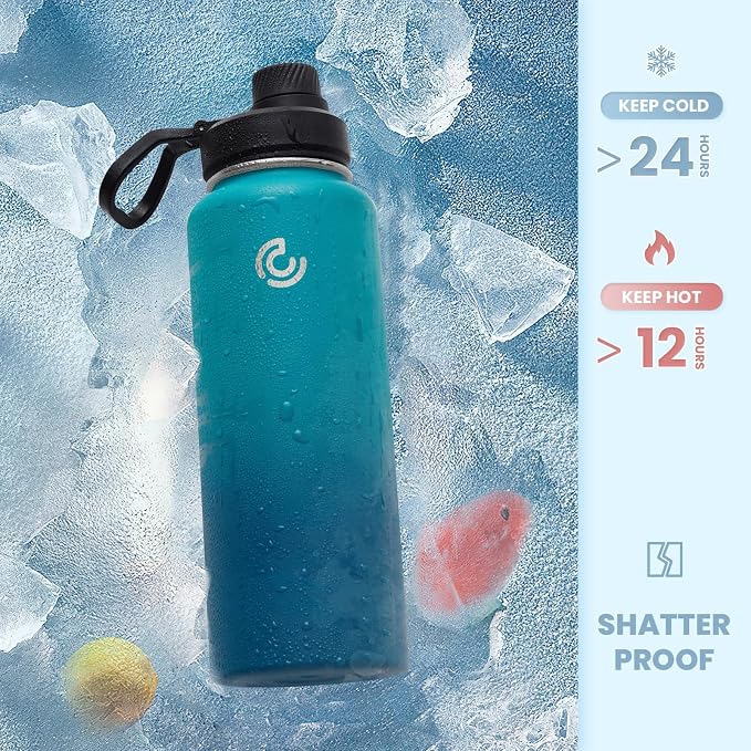 Sports Water Bottle 32oz, Insulated Water Bottle - Image 4