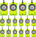 16 Pcs Orienteering Compass Acrylic Hiking Compass by Swakuta