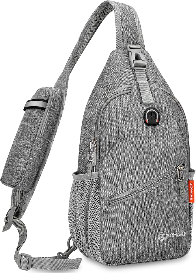 ZOMAKE Sling Bag, Small Crossbody Sling Backpack, Water Resistant Shoulder - Image 3