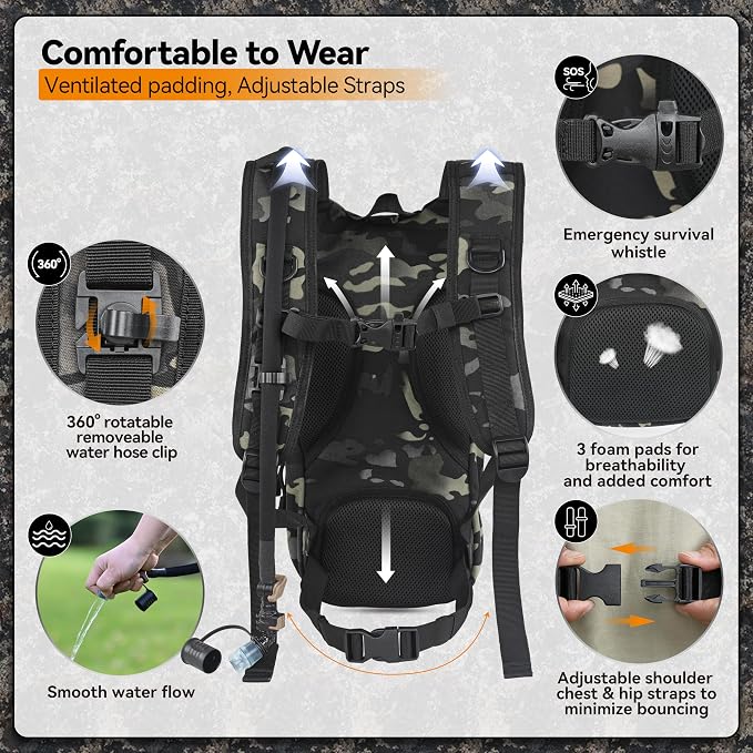 MARCHWAY Tactical Molle Hydration Pack - Image 4