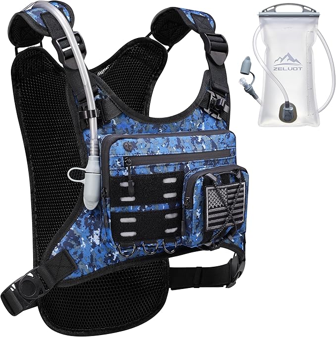 Zelvot Running Vest with 2L Water Bladder, Hydration Backpack, U.S. Original by Zelvot
