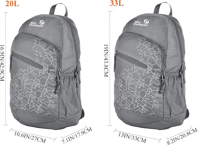 Outlander Packable Handy Lightweight Travel Hiking Backpack Daypack - Image 6