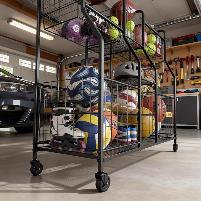 Garage Sports Equipment Organizer - Image 2