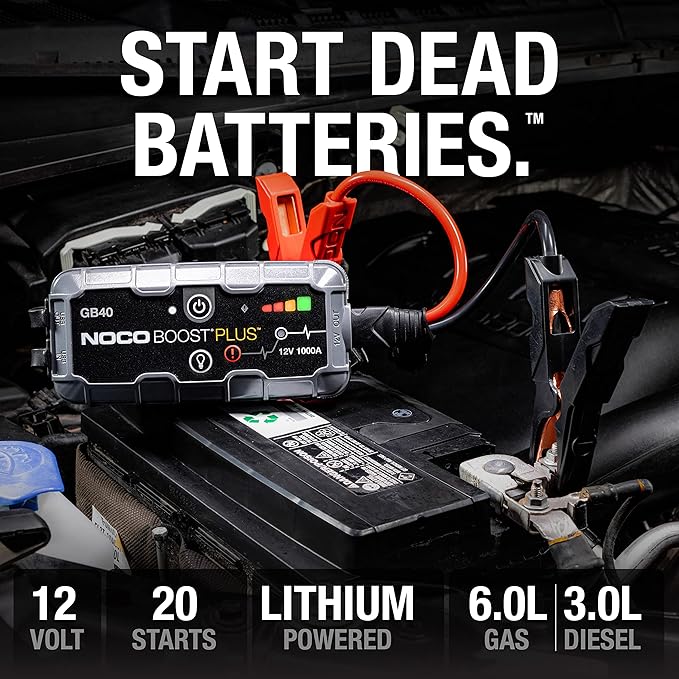 NOCO Boost GB40: 1000A UltraSafe Jump Starter – 12V Lithium Battery Booster Pack - Image 2