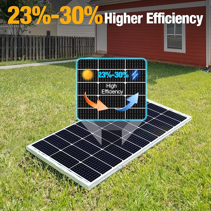 SOLPERK 100 Watt Solar Panel 12 Volt, 100W Solar Panel High-Efficiency - Image 3